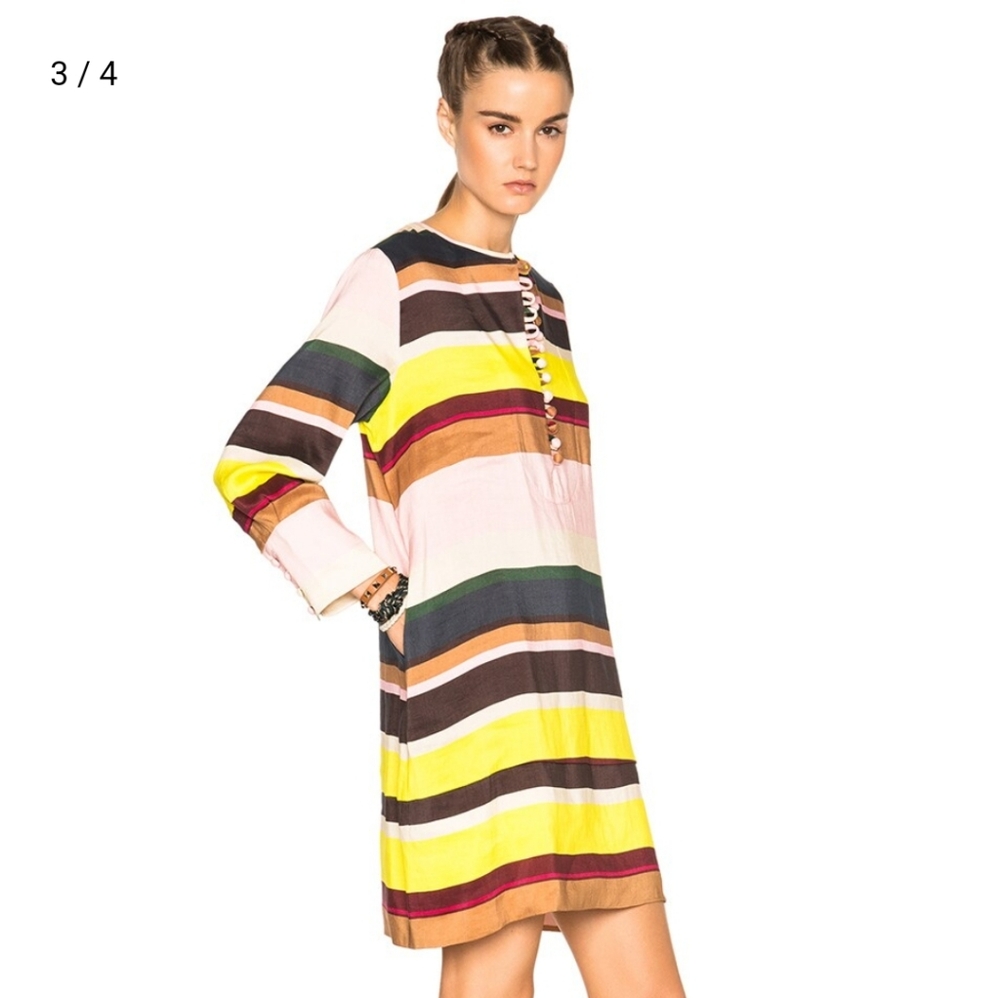 Apiece Apart Galeana Linen Shift Dress 6 Small